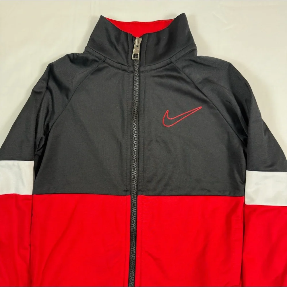 NIKE Toddler‎ Boy Full Zip Track Jacket Colorblock Athletic Size 4-5 Years